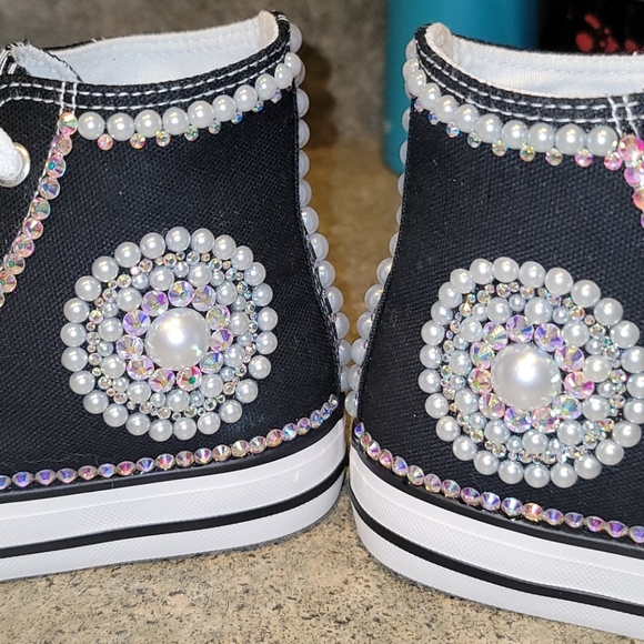 💝Custom Canvas Bling sneakers - Picture 4 of 10